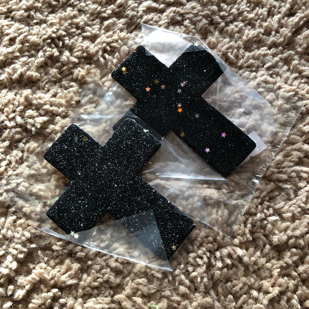 Black Cross Pasties